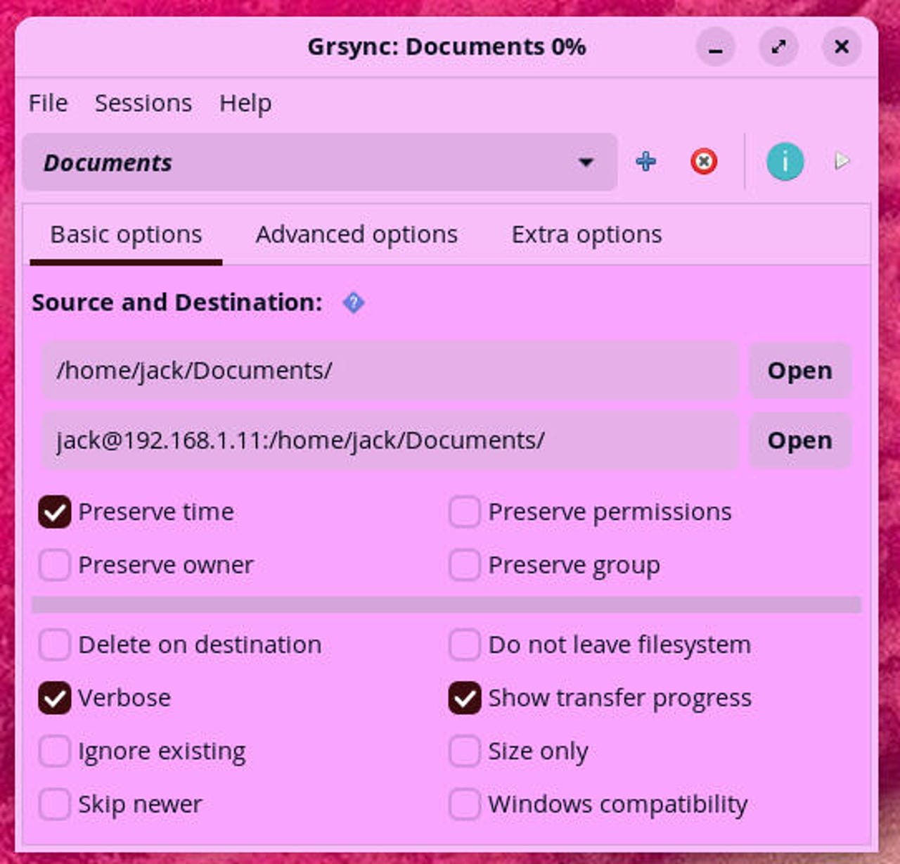Grsync 应用