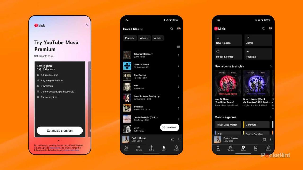 YouTube Music 界面截图
