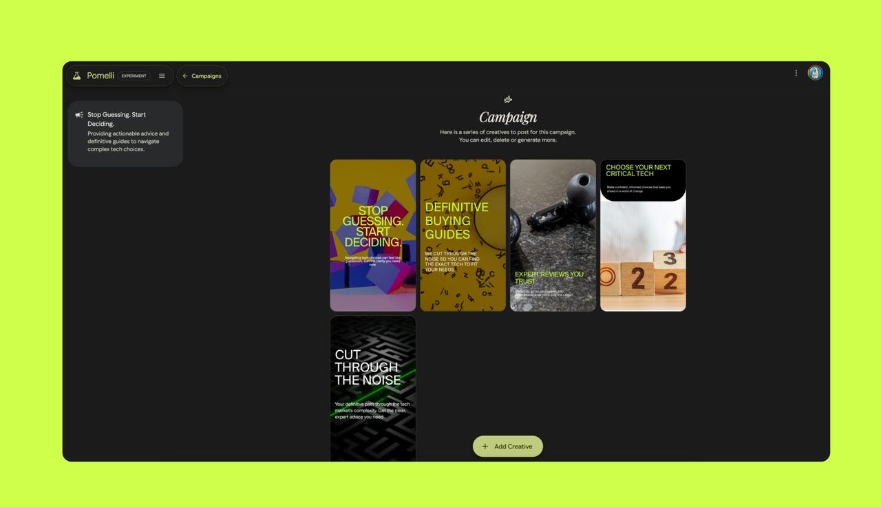 使用 Google Pomelli