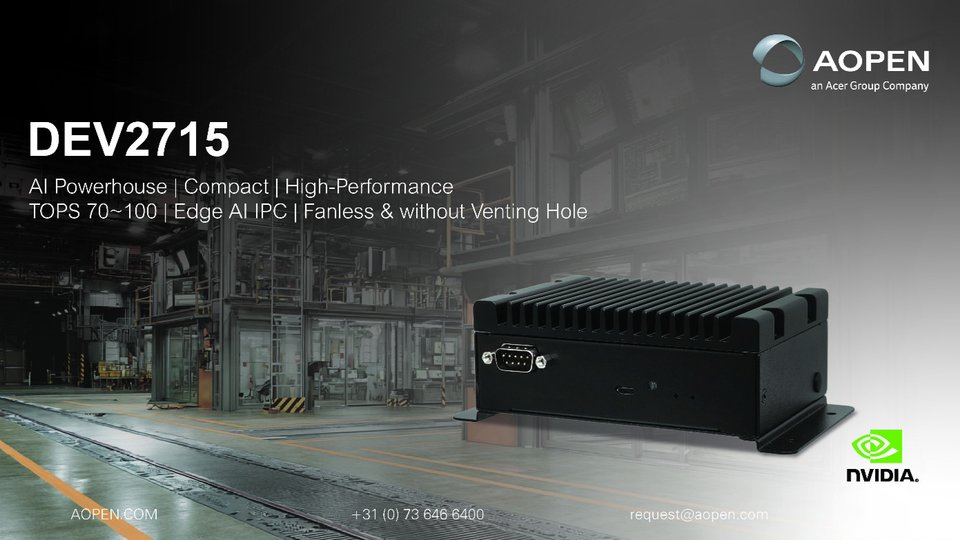 Aopen 推出无风扇边缘 AI PC,革新智能环境监测应用 Aopen 推出无风扇边缘 AI PC,革新智能环境监测应用