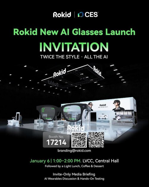 Rokid AI Glasses Style 系列亮相 CES 2026，打造日常智能眼镜新体验