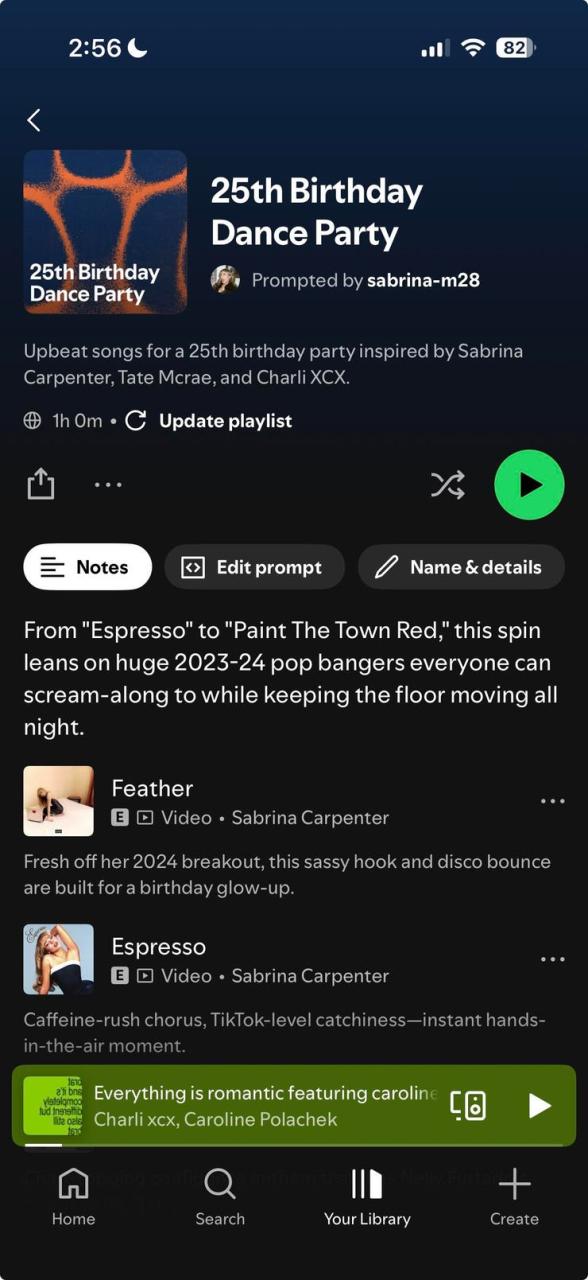 Spotify AI 提示播放列表实战:派对 DJ 的智能助手体验分享 Spotify AI 提示播放列表实战:派对 DJ 的智能助手体验分享