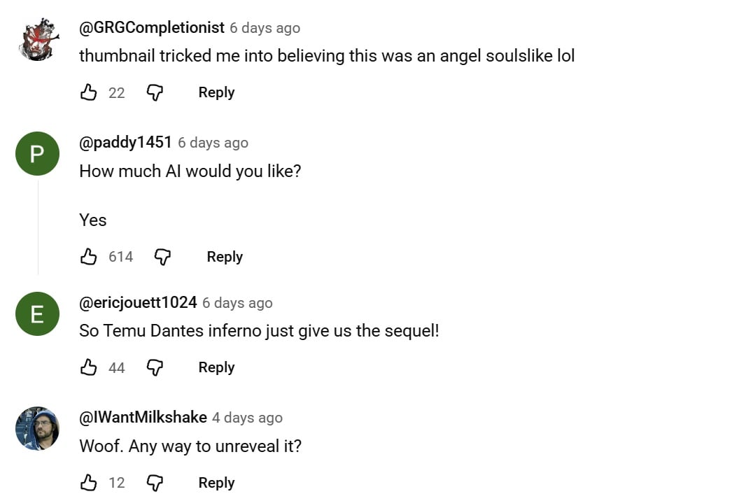 游戏预告片因 AI 占位符遭 IGN 展示后引发争议，开发者回应质疑